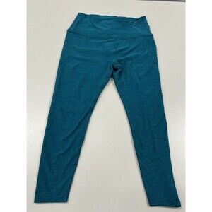 Women's Beyond Yoga Teal Ankle Leggings, XL